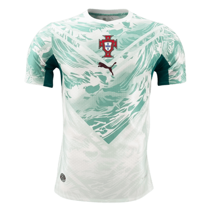 Portugal Extérieur Maillot Coupe du Monde 2026 White&Green Joueur Grande Taille