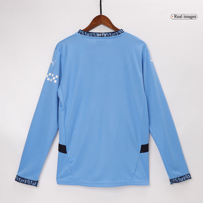 Manchester City Domicile Maillot Manches Longues 2024/25 Grande Taille