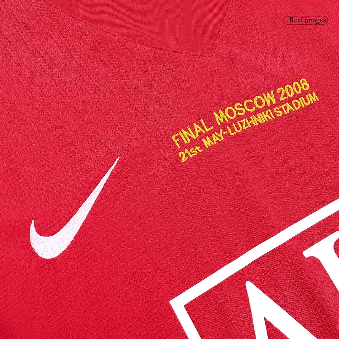Vintage Manchester United Domicile Maillot Manches Longues 2007/08 - UCL Final