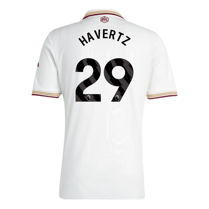 HAVERTZ #29 Arsenal Third Maillot 2025/26 Blanc