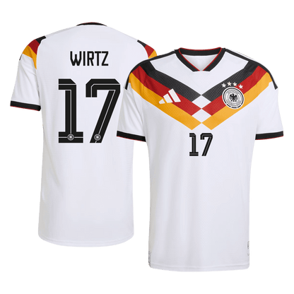 WIRTZ #17 Allemagne Domicile Maillot Coupe du Monde 2026 Blanc Joueur