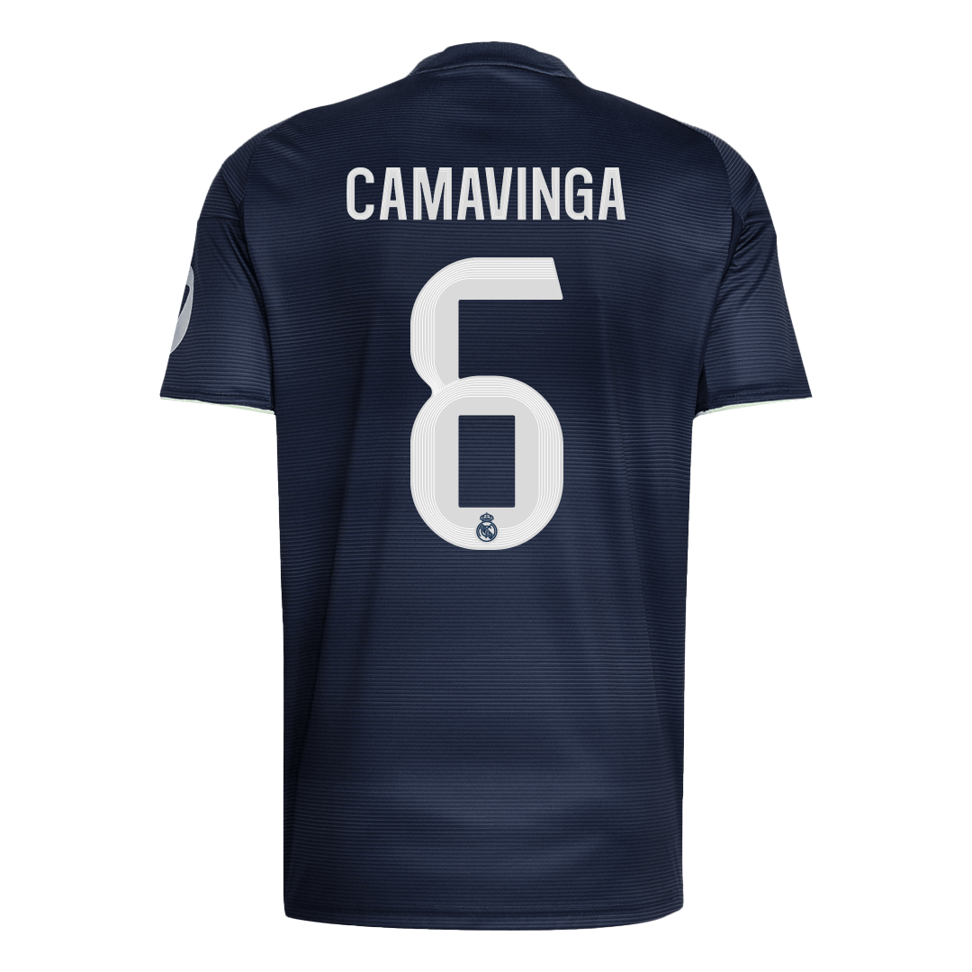 CAMAVINGA #6 Real Madrid Extérieur Maillot 2025/26 Bleu marine