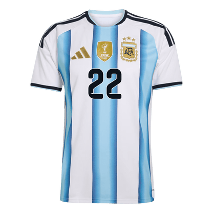 L.MARTÍNEZ #22 Argentine Domicile Maillot Coupe du Monde 2026 Blue&White