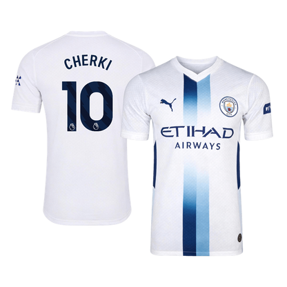 CHERKI #10 Manchester City Third Maillot 2026/27 Blanc Joueur