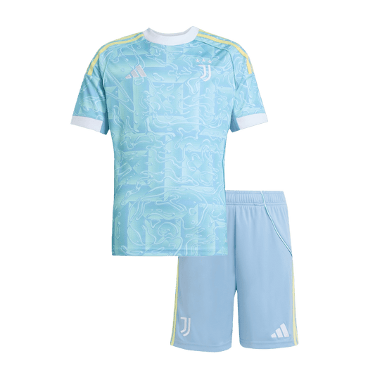Juventus Extérieur Maillot Kit 2025/26 Enfant Bleu