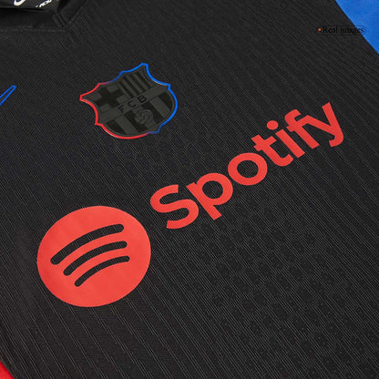 LAMINE YAMAL #19 Barcelone Extérieur Maillot 2024/25 Authentique - UCL(Spotify Logo Without Text) - Mon Maillot Foot Store