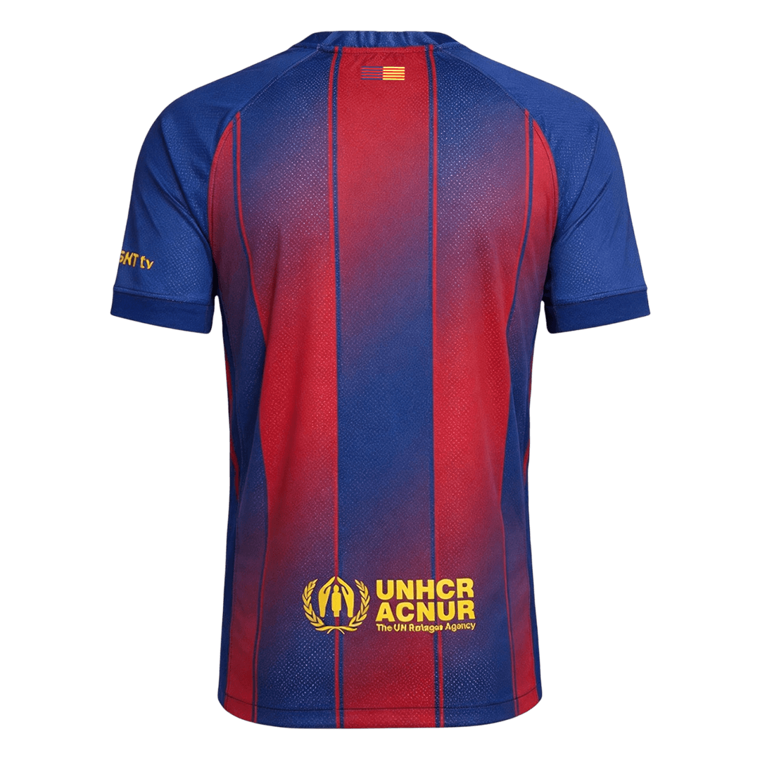 Barcelone Domicile Maillot 2025/26 Rouge&Bleu Grande Taille