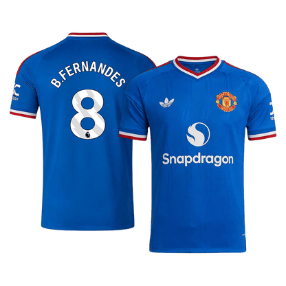 B. FERNANDES #8 Manchester United Extérieur Maillot 2026/27 Bleu