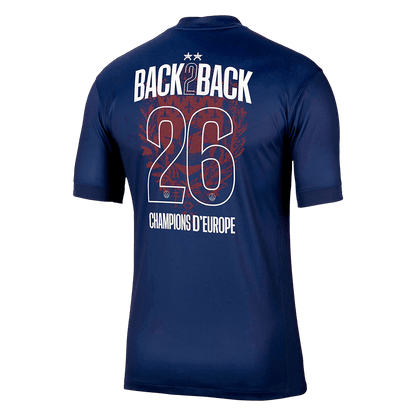 Champions of Europe #26 Les Paris Domicile Maillot 2025/26 Bleu marine - Super