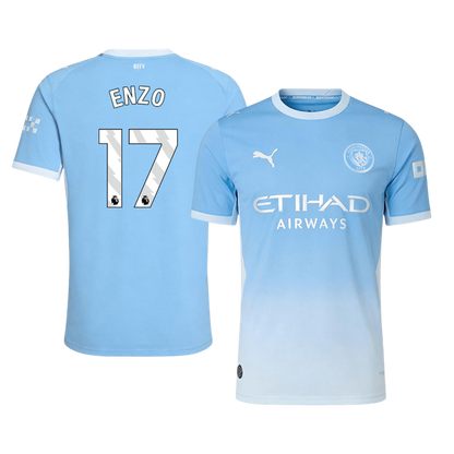 ENZO #17 Manchester City Domicile Maillot 2026/27 Bleu Joueur