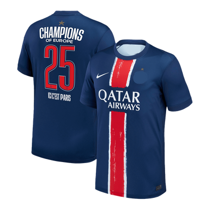Maillot Paris Champions Edition Collector avec Étoile 2024/25 Authentique - CHAMPIONS OF EUROPE
