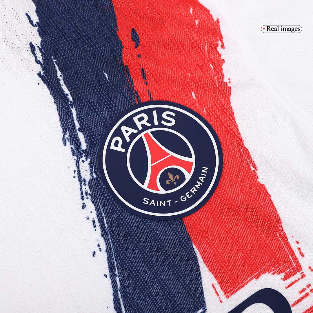 Paris Saint-Germain Extérieur Blanc Maillot 2024/25 Authentique Grande Taille