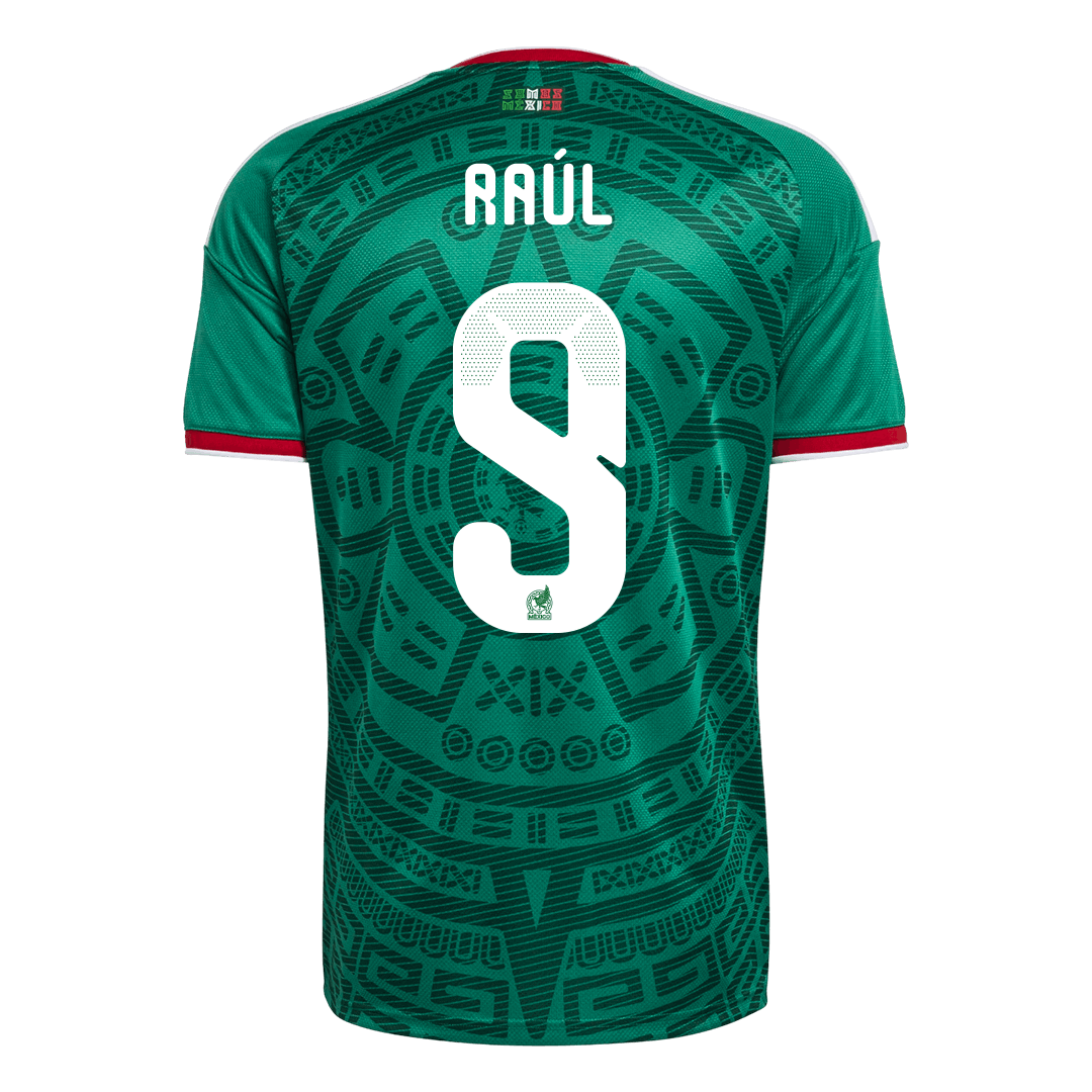 Raúl #9 Mexique Domicile Maillot - Coupe du Monde 2026 Vert