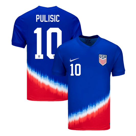 PULISIC #10 États-Unis Extérieur Maillot 2024 Bleu