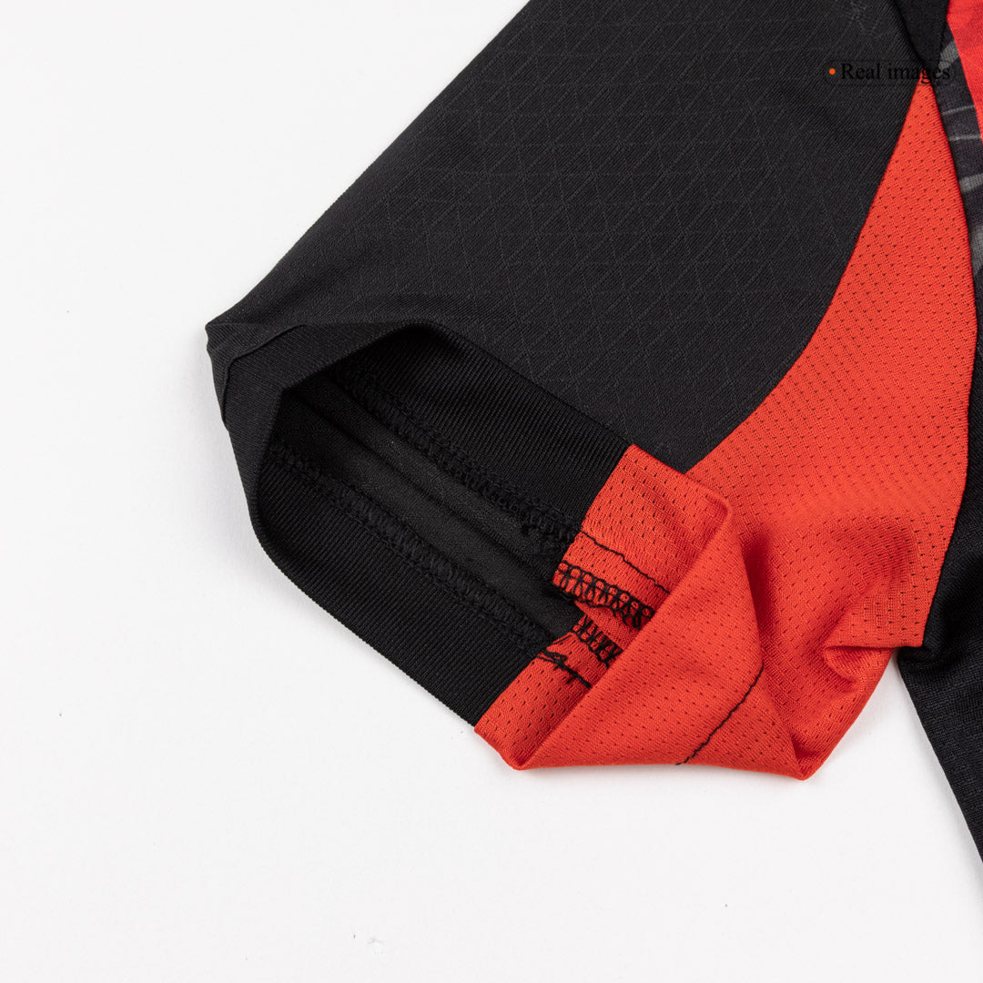 AC Milan Domicile Maillot 2025/26 Red&Black Authentique Grande Taille