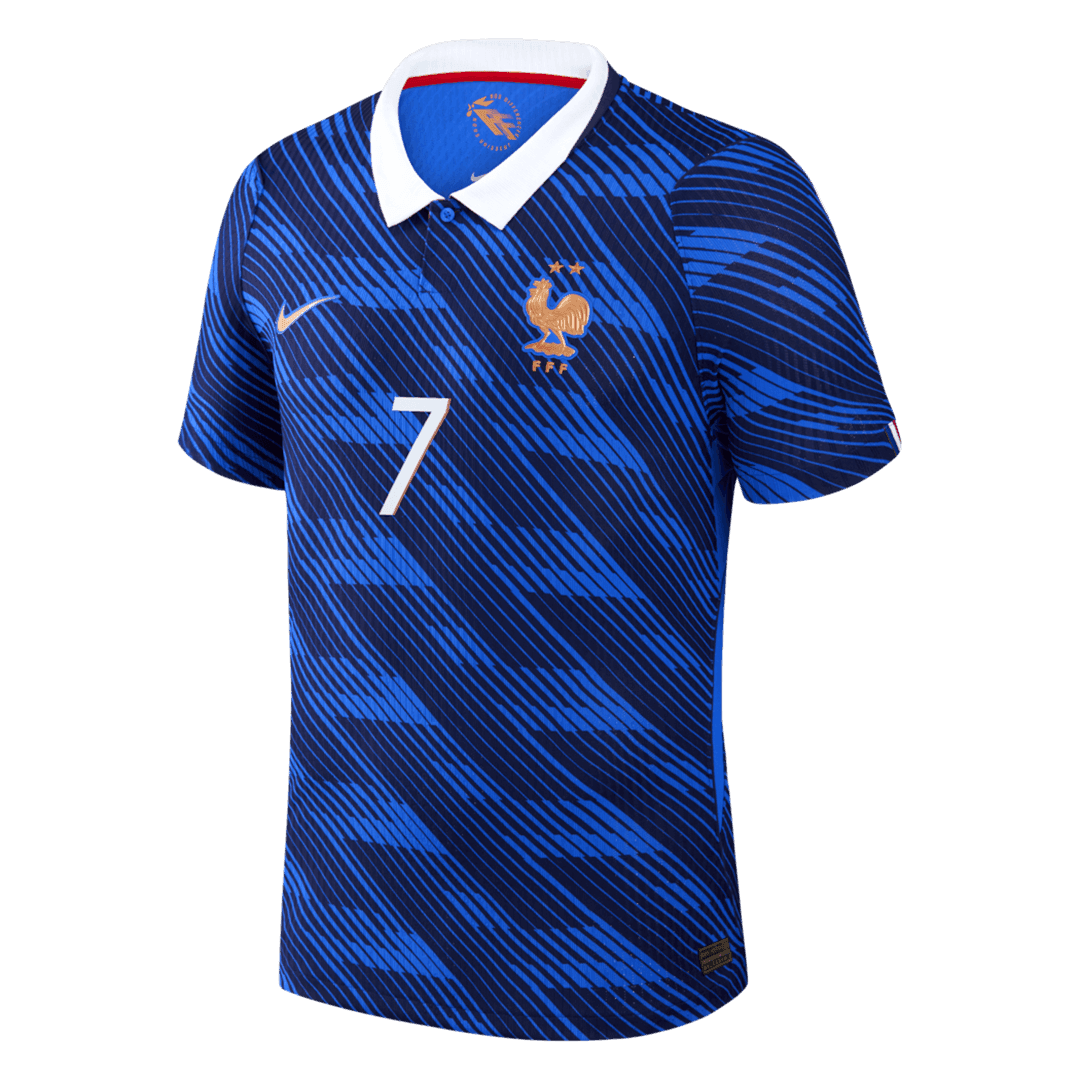 DEMBELE #7 France Domicile Maillot - Coupe du Monde 2026 Bleu Joueur