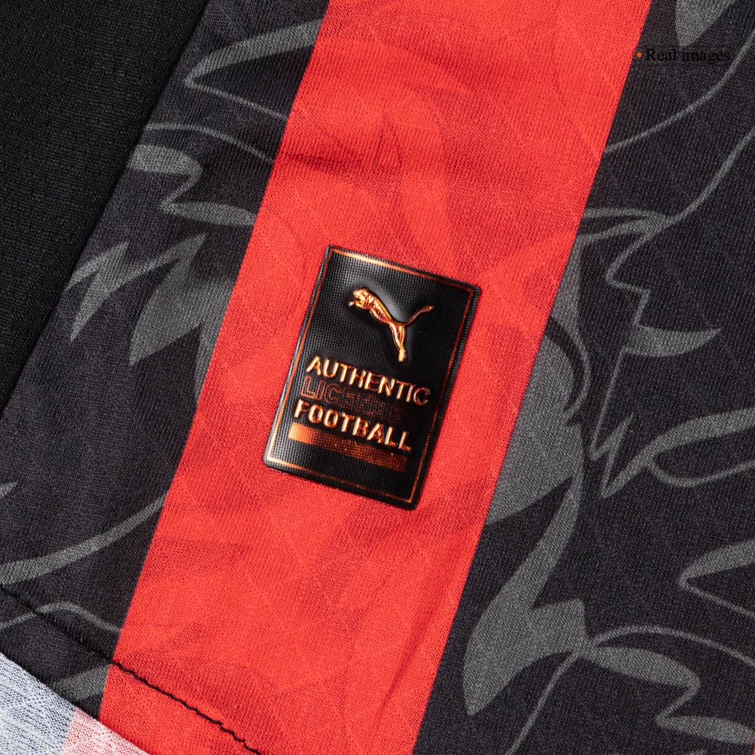 AC Milan Domicile Maillot 2025/26 Red&Black Authentique Grande Taille