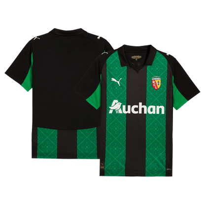 RC Lens Extérieur Maillot 2025/26 Green&Black