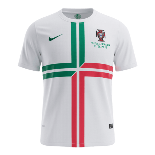 Retro Portugal Extérieur Maillot 2012 Blanc