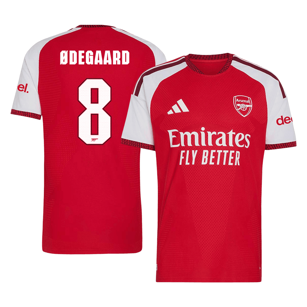 ØDEGAARD #8 Arsenal Domicile Maillot 2026/27 Rouge Joueur - UCL