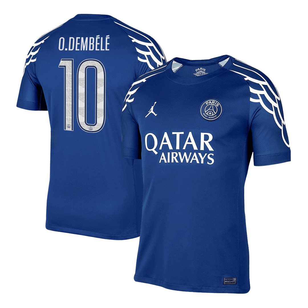 O.DEMBÉLÉ #10 Paris Saint-Germain Fourth Away Maillot 2024/25 - UCL