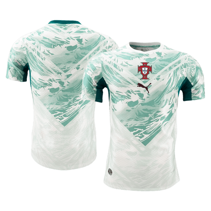Portugal Extérieur Maillot Coupe du Monde 2026 White&Green Joueur Grande Taille