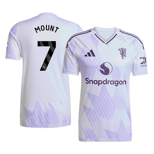 MOUNT #7 Manchester United Extérieur Maillot 2025/26 Blanc