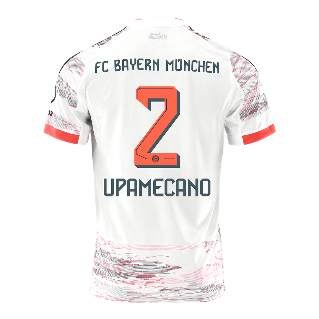 UPAMECANO #2 Munich Extérieur Maillot 2025/26 Blanc