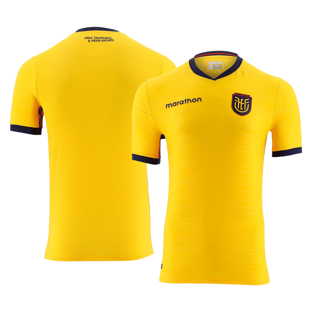 Ecuador Thuisshirt - Wereldkampioenschap 2026 Geel
