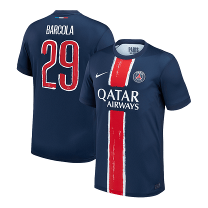 BARCOLA #29 Paris Saint-Germain Domicile Maillot 2024/25 - UCL Grande Taille