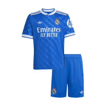 Real Madrid Third Maillot Kit 2025/26 Junior Bleu