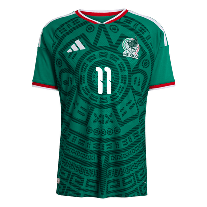 S.GIMENEZ #11 Mexique Domicile Maillot - Coupe du Monde 2026 Vert Joueur