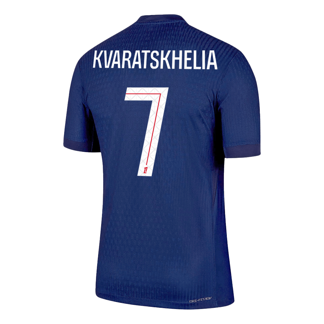 KVARATSKHELIA #7 Paris Saint-Germain Domicile Maillot 2025/26 Authentique