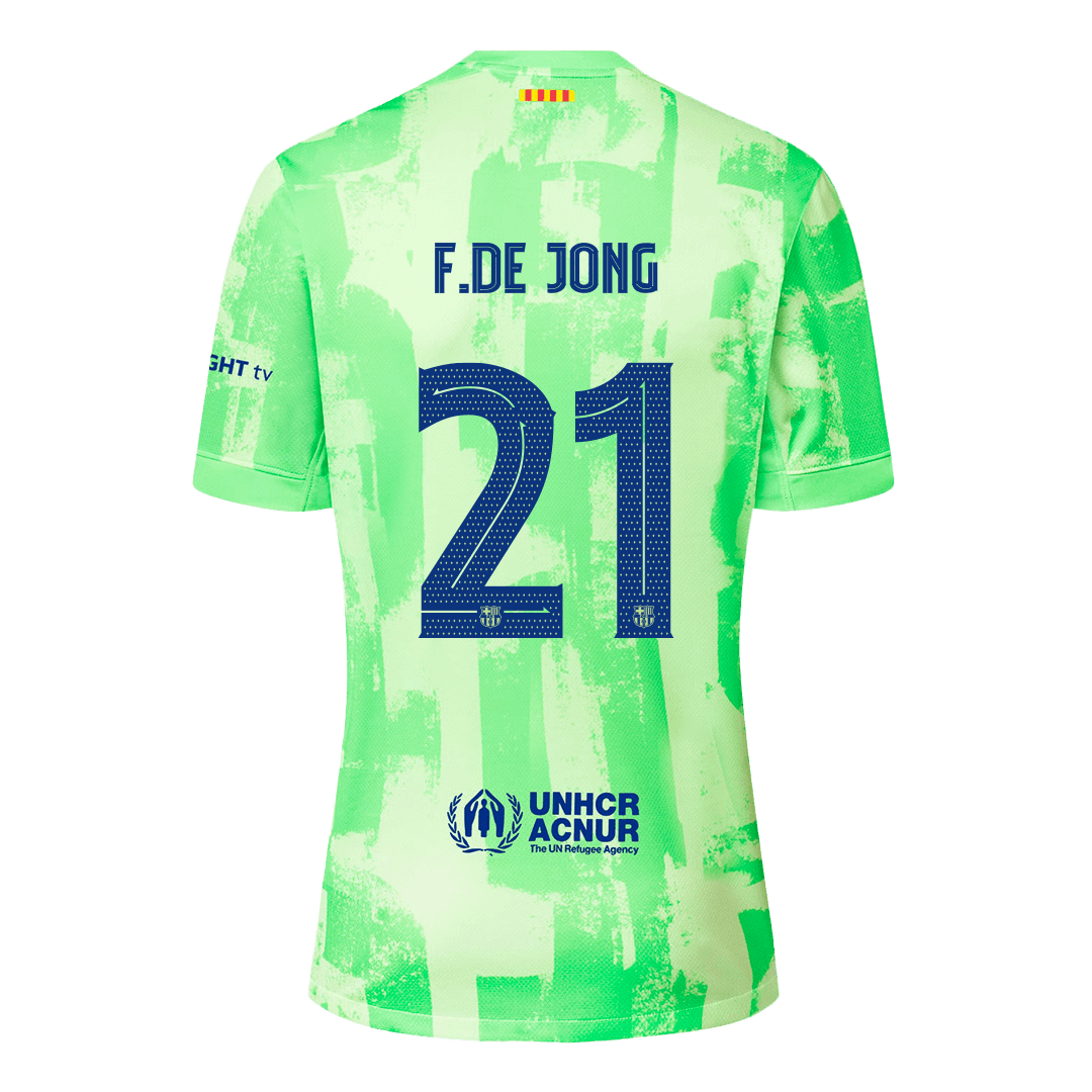 F.DE JONG #21 Barcelone Third Maillot 2024/25 UCL(Spotify Logo Without Text) - Super - Mon Maillot Foot Store
