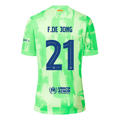 F.DE JONG #21 Barcelone Third Maillot 2024/25 UCL(Spotify Logo Without Text) - Super - Mon Maillot Foot Store