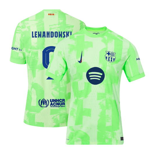 LEWANDOWSKI #9 Barcelone Third Maillot 2024/25 Authentique - UCL(Spotify Logo Without Text) - Mon Maillot Foot Store