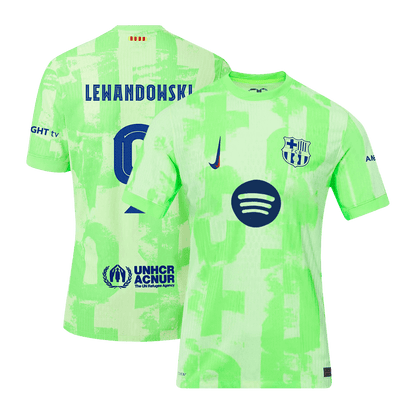 LEWANDOWSKI #9 Barcelone Third Maillot 2024/25 Authentique - UCL(Spotify Logo Without Text) - Mon Maillot Foot Store