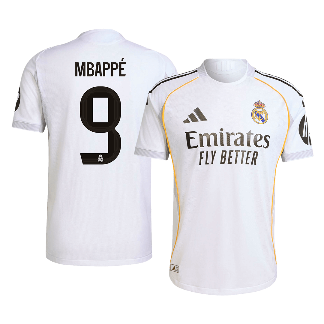 MBAPPÉ #9 Real Madrid Domicile Maillot 2025/26 Authentique