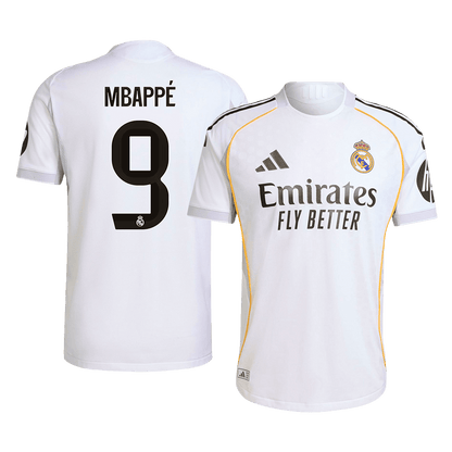 MBAPPÉ #9 Real Madrid Domicile Maillot 2025/26 Authentique