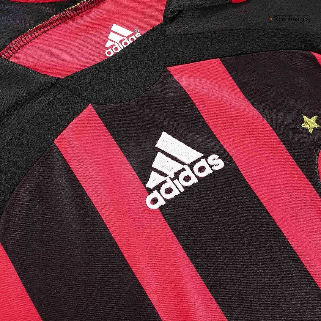Vintage KAKA' #22 Milan AC Domicile Maillot Manches Longues 2006/07