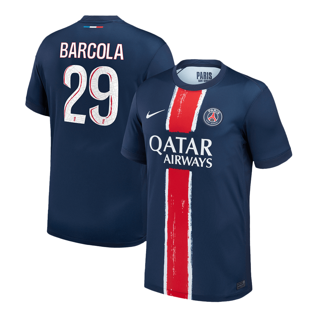 BARCOLA #29 Paris Saint-Germain Domicile Maillot 2024/25