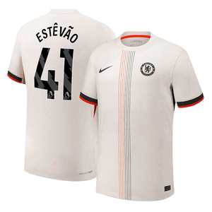 ESTÊVÃO #41 Chelsea Extérieur Maillot 2025/26 Blanc Authentique