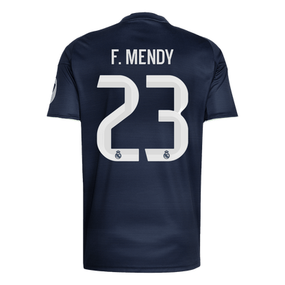 F.MENDY #23 Real Madrid Extérieur Maillot 2025/26 Bleu marine