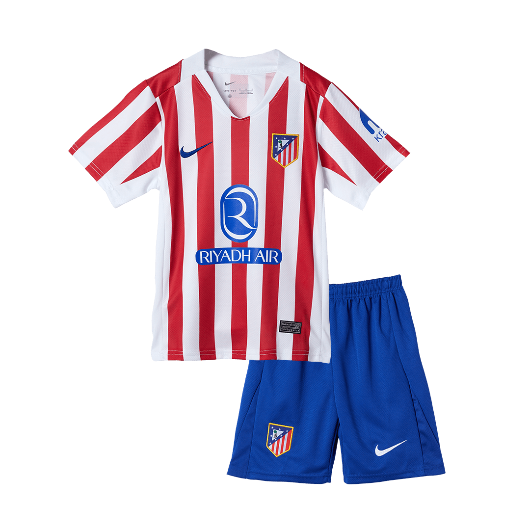 Atlético Domicile Maillot Kit 2025/26 Enfant Red&White