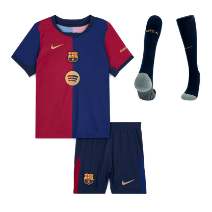 Barcelone Domicile Maillot Kit 2024/25 - Spotify Logo Without Text Junior - Mon Maillot Foot Store