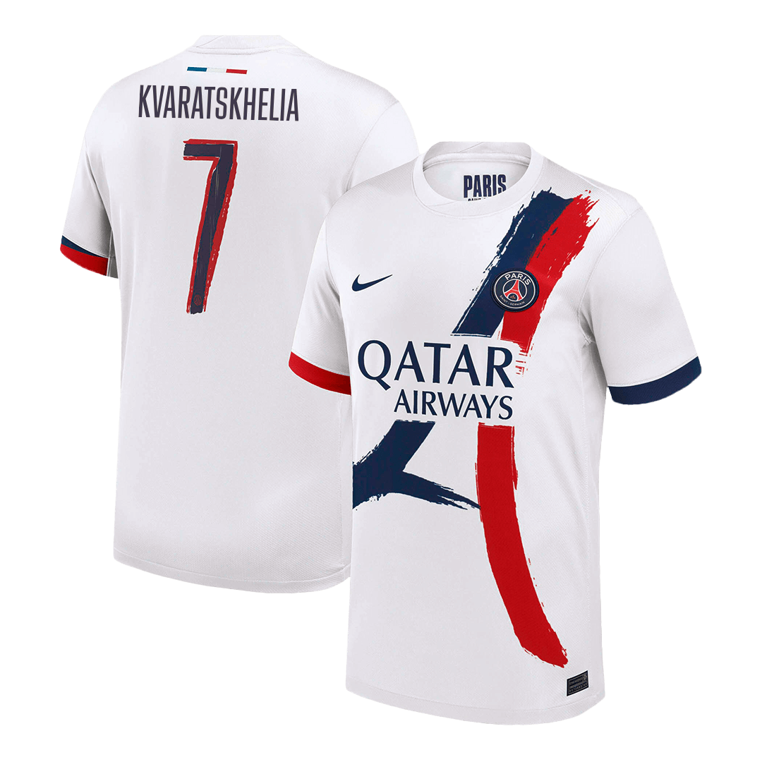 KVARATSKHELIA #7 Paris Saint-Germain Away Maillot 2024/25 - UCL - Super