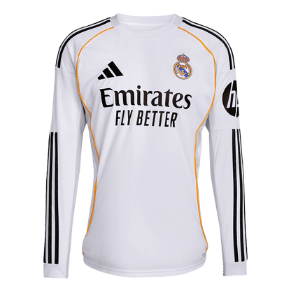 Real Madrid Domicile Maillot Manches Longues 2025/26 Grande Taille
