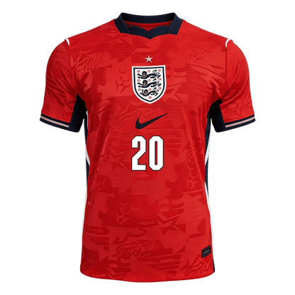 PALMER #20 Engeland Uitshirt - Wereldkampioenschap 2026 Rood
