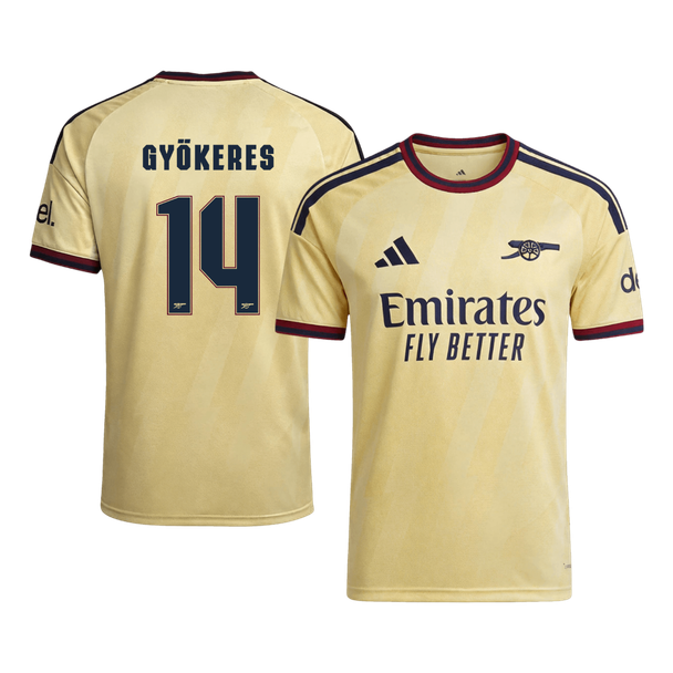 GYÖKERES #14 Arsenal Third Maillot 2026/27 Jaune Joueur - UCL