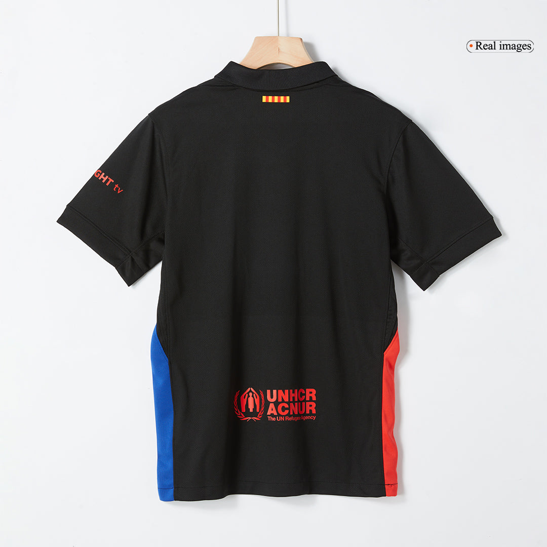 Barcelone Extérieur Maillot 2024/25 - Spotify Logo Without Text Grande Taille
